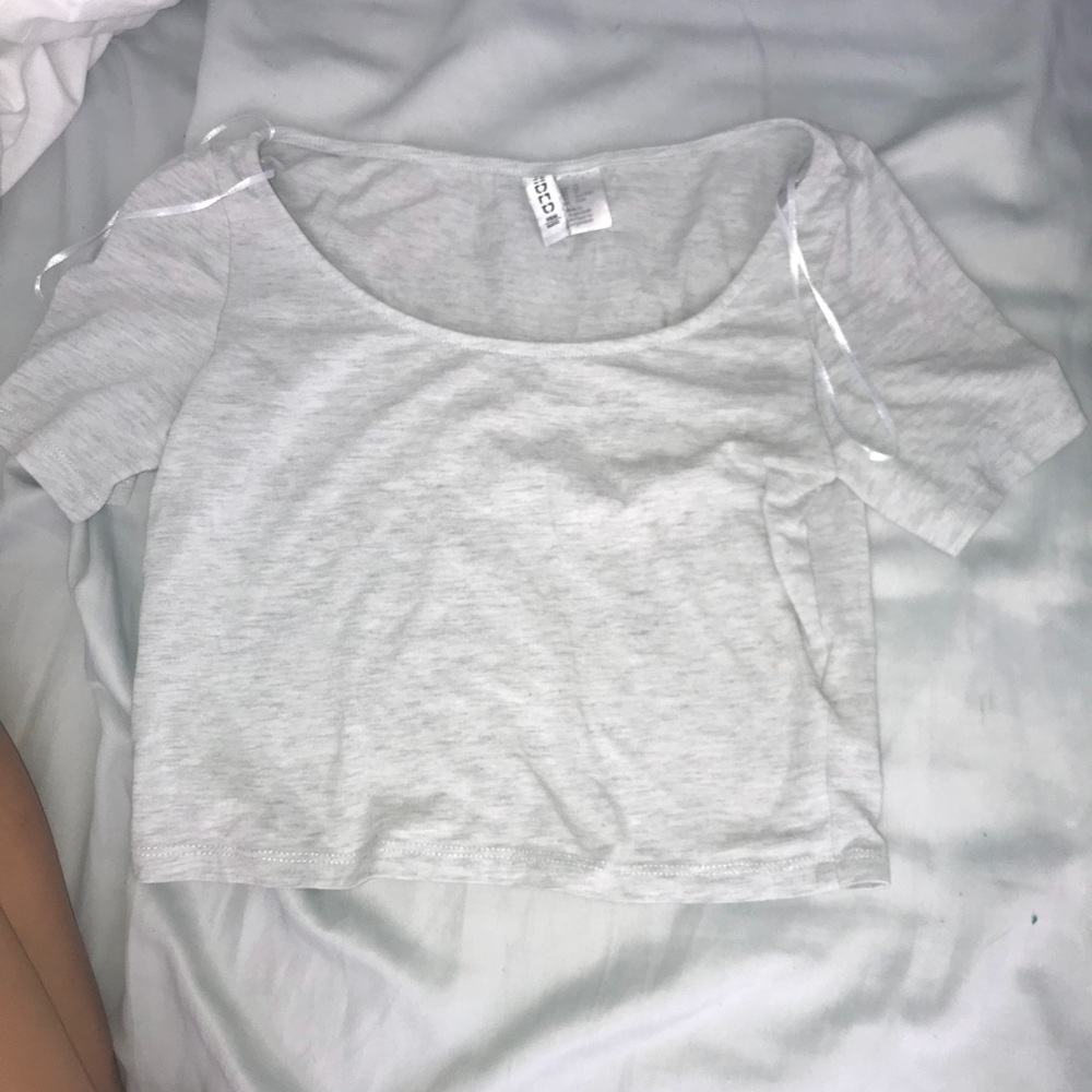 Blue/ grey crop top